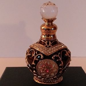A collector's fragrance bottle.